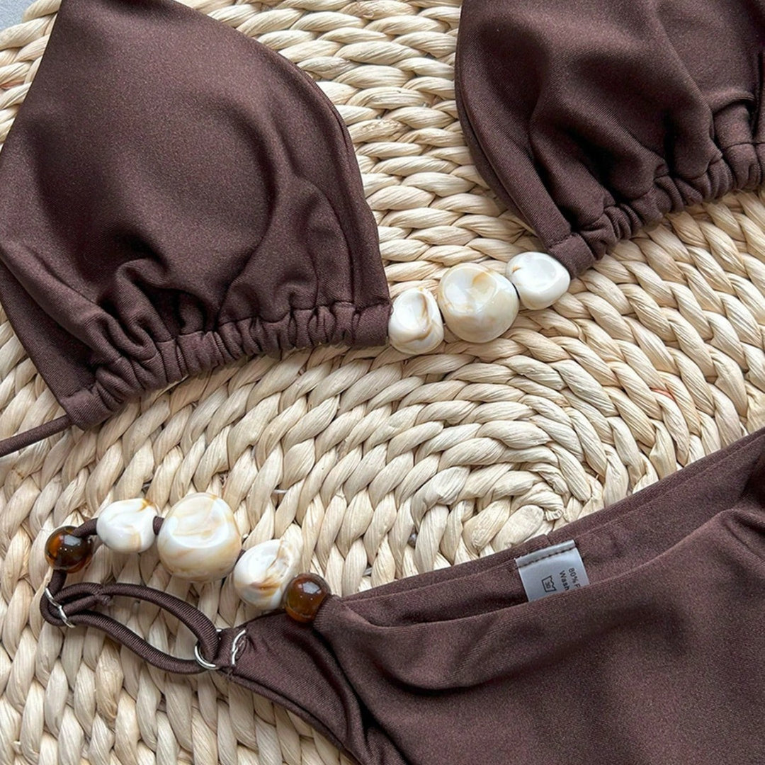 Dame Handmade Skald-Accent Bikini-Sæt Stilla