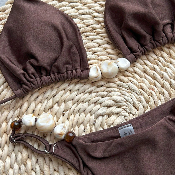Dame Handmade Skald-Accent Bikini-Sæt Stilla