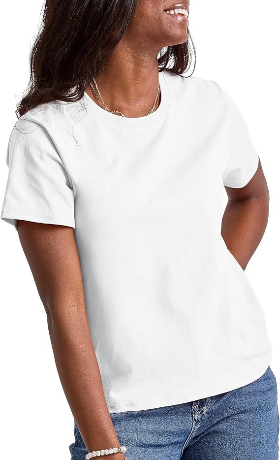 Dame Kortærmet T-shirt med Rund halsudskæring og behagelig bæreoplevelse Stilla