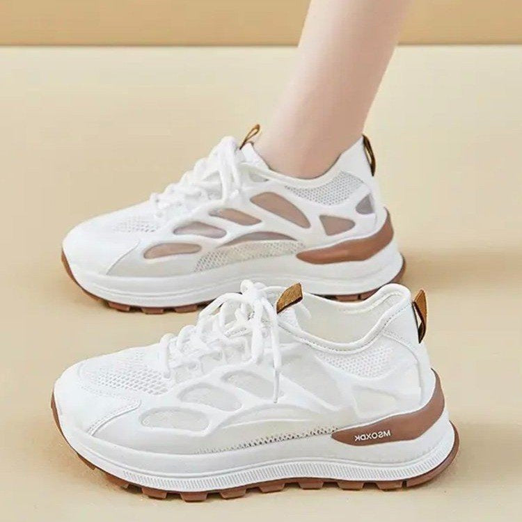 Kvinders sporty løbesneakers med åndbart mesh-overflade og støddæmpende sål Stilla
