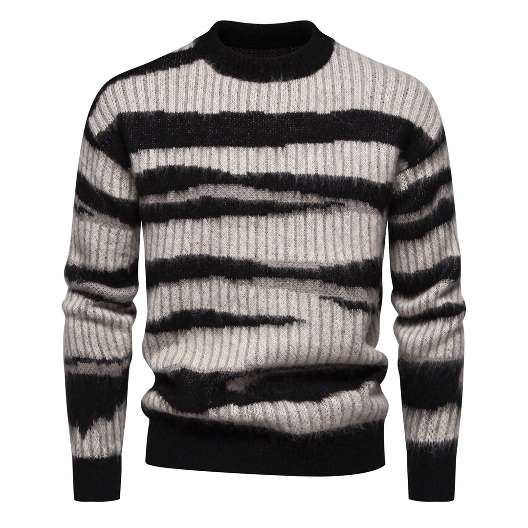 Herrer Behagelig Struktureret Stribet Sweater Stilla