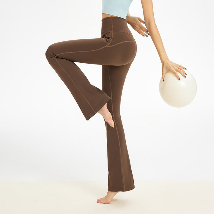 Dame Flared Sportleggings med høj talje og åndbart materiale Stilla