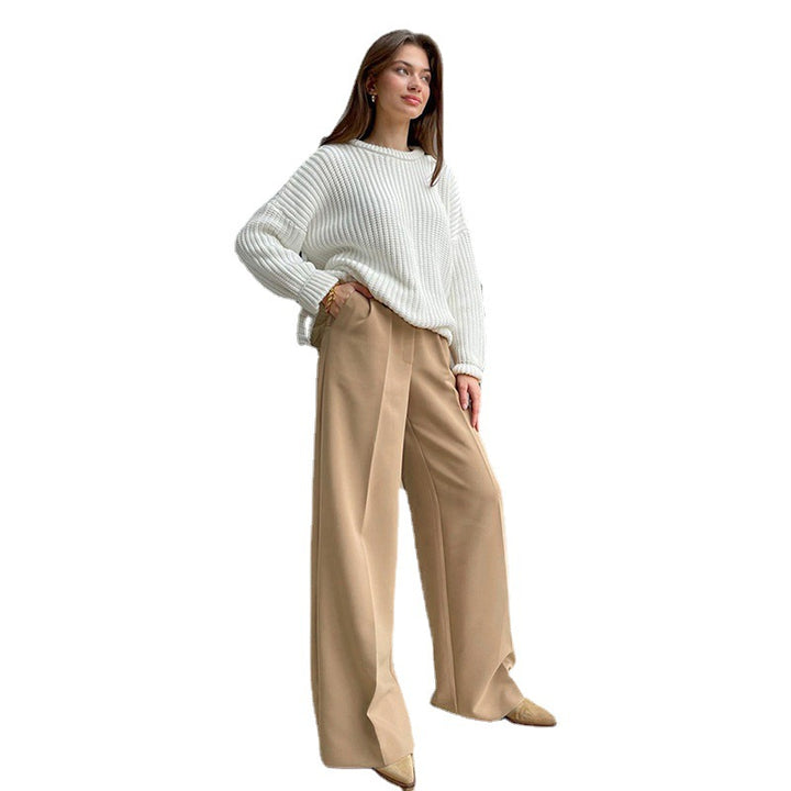 Dame Bred Chinobukser med elegant liv Stilla