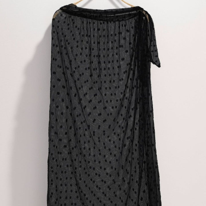 Dame Transparent Sarong med Dots Stilla