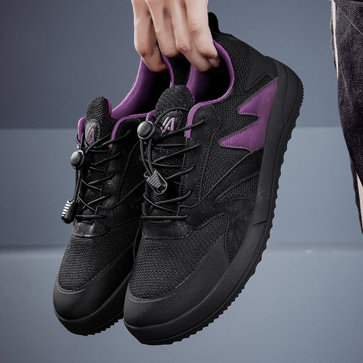 Herrer Lettere Outdoor-Sneakers med Innovativt Hurtigt snorsystem Stilla