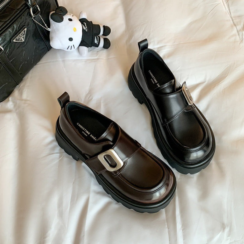 Kvinder Chunky-sål Mary Jane Loafers med dekorativ spænde-detalje Stilla