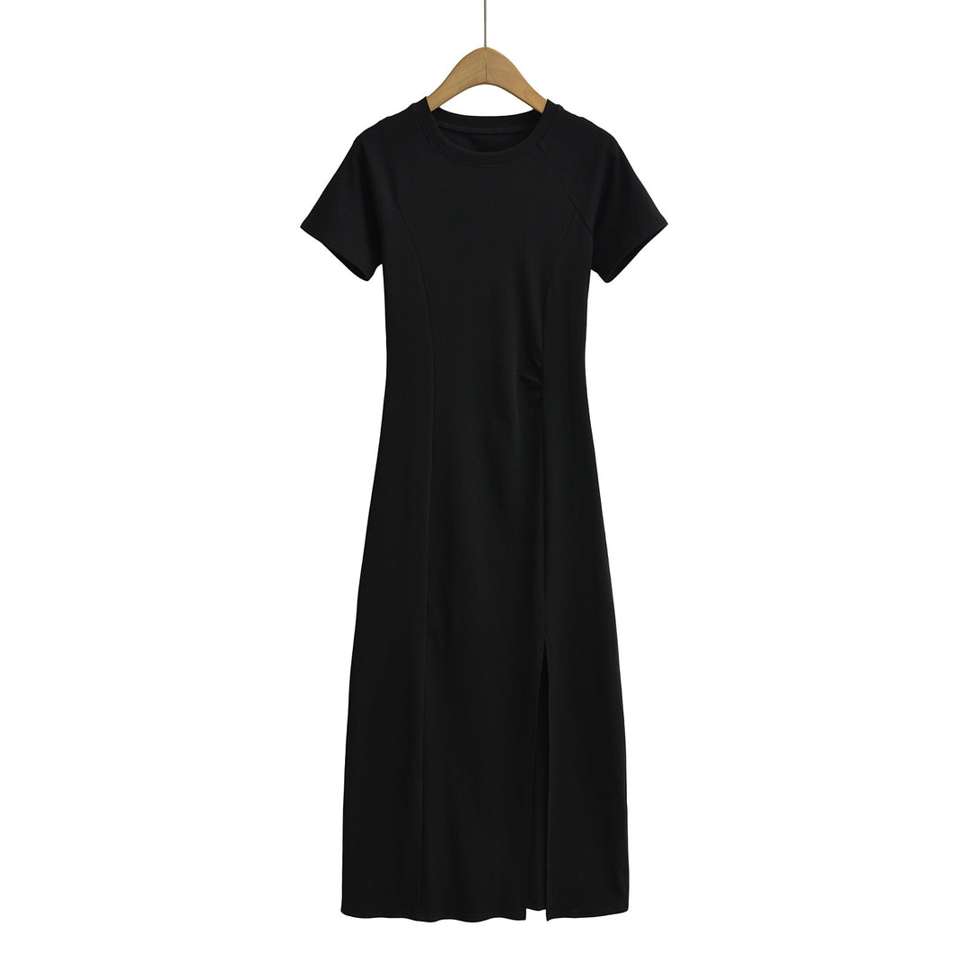 Dame Casual Maxikjole med figursyet snit og sporty rynkeaccent Stilla