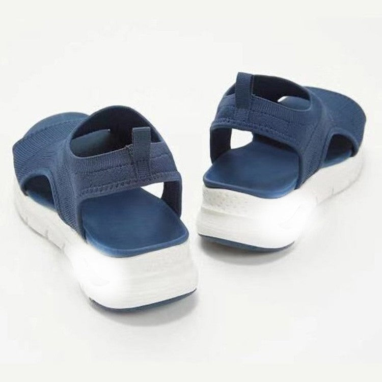 Dame sportlige sandaler med luftig strikket overflade og skridsikker sål Stilla