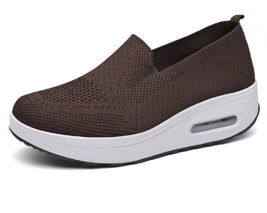 Dame Sporty Slip-On Sneakers med luftpolstring og åndbart overmateriale Stilla