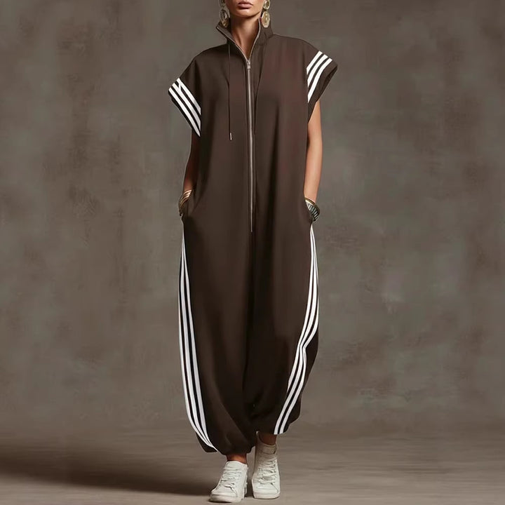 Dame Stylish Jumpsuit med moderne kontraster Skovae