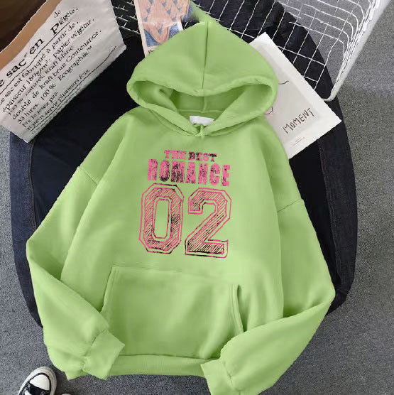 Kvinders afslappede hoodie med stilfuldt print Skovae