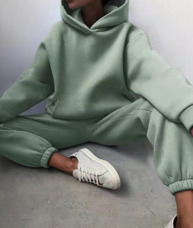 Femme Cozy Oversized Hoodie og Joggingdragt Sæt Stilla