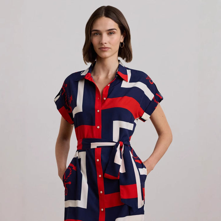 Dame Button-Up Midi Kjole Stilla