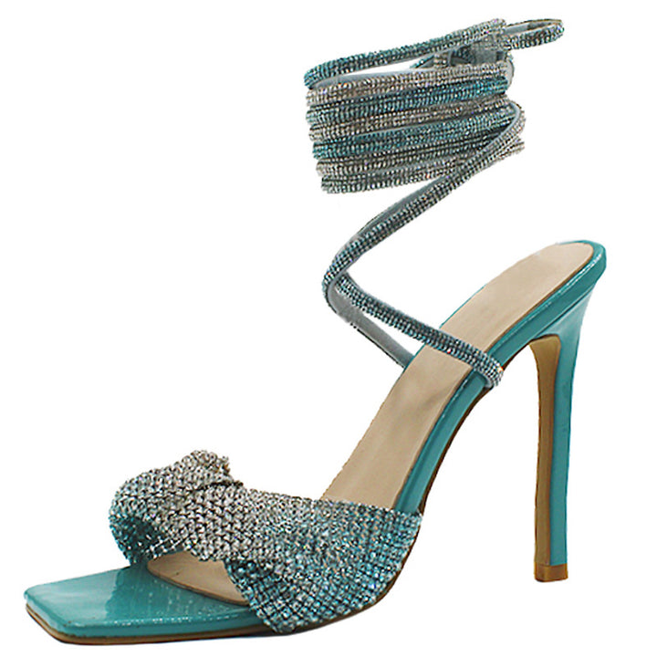 Femme Strappy med strass dekorerede hæl sandaler  Stilla