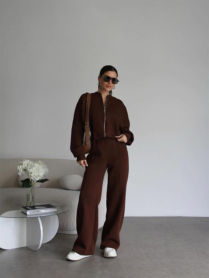 Stilla | Trendy Street Style Jakke Lang Bukser Sæt