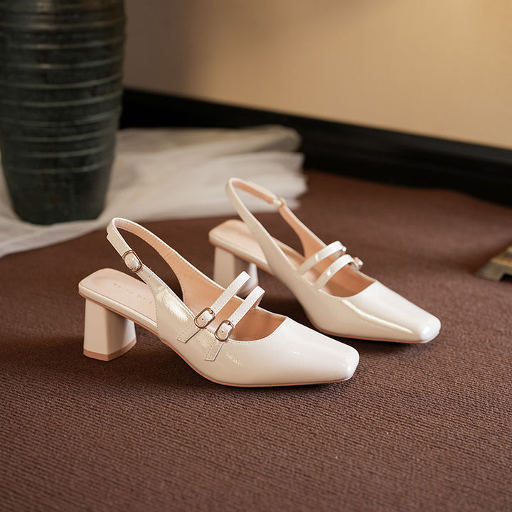 Damessko med blokhæle og slingback Stilla