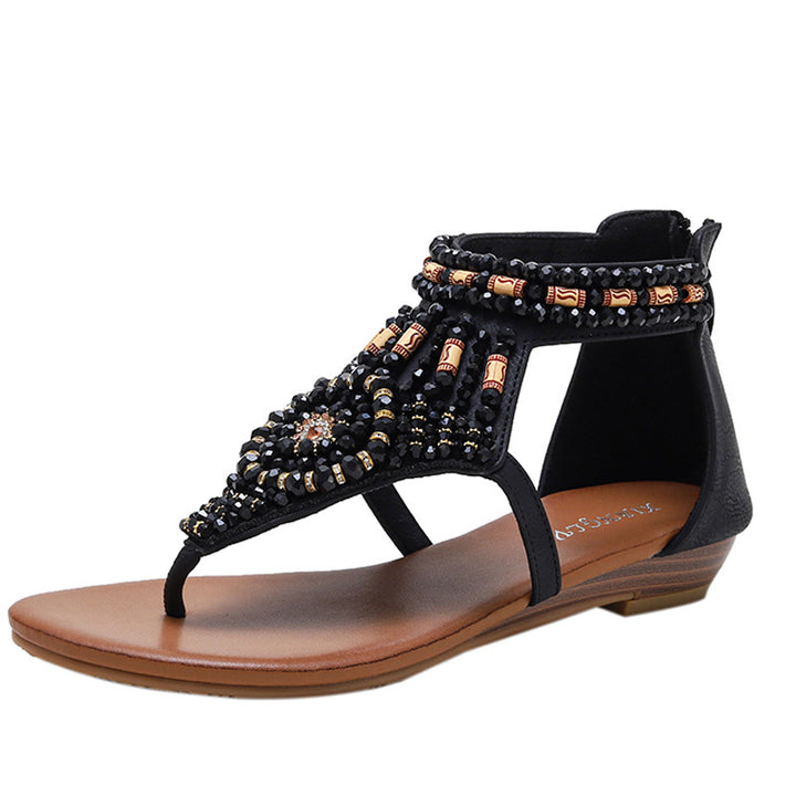 Dame sandaler med glitrende dekorative elementer og ergonomisk pasform Stilla