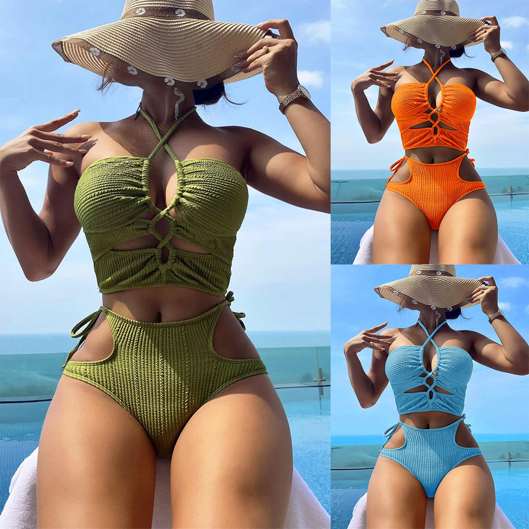 Dame Høj kvalitets Bustier-bikini med Cut-Out og legende band Stilla