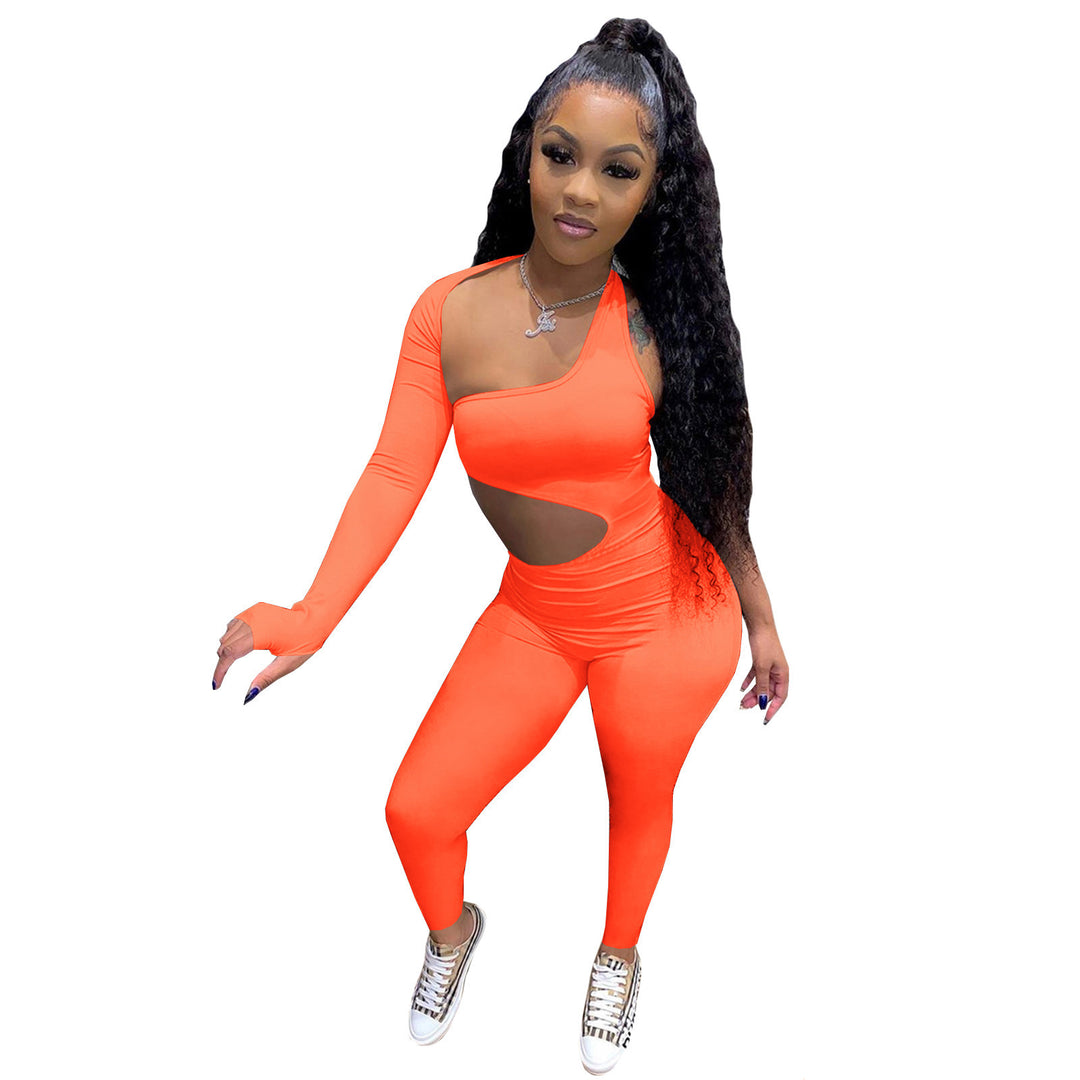 Dame heldragt med cut-out og asymmetrisk snit Stilla