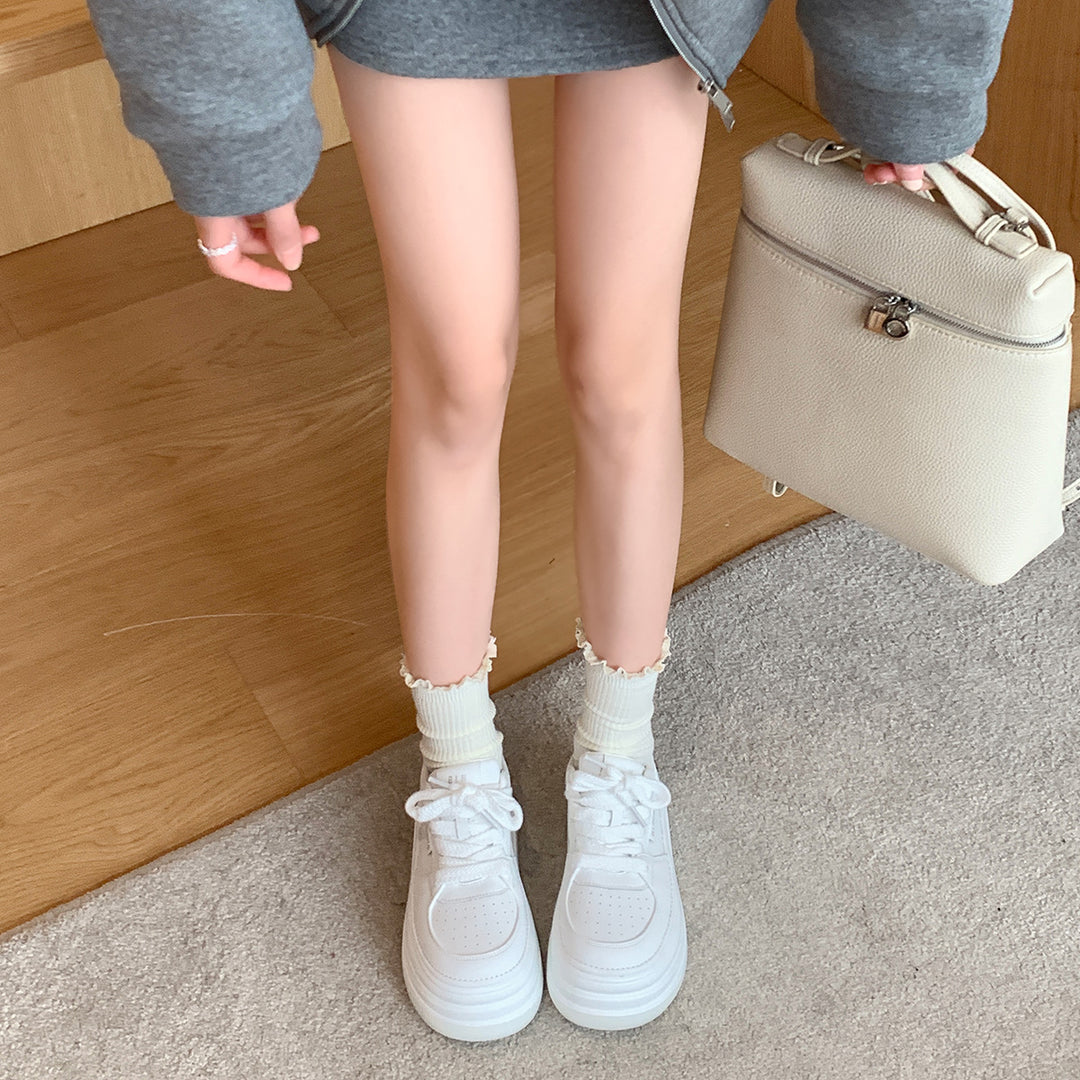 Damer Plattform Mode Sneakers Stilla