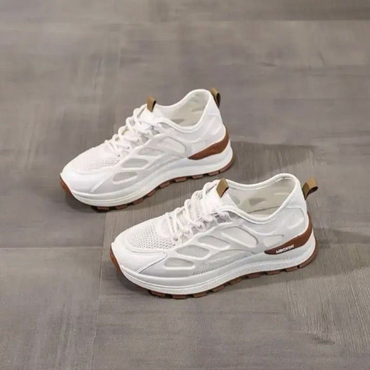 Kvinders sporty løbesneakers med åndbart mesh-overflade og støddæmpende sål Stilla