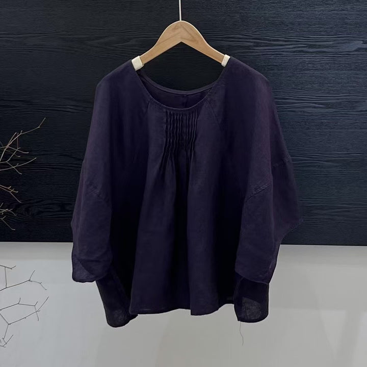 Femme Relaxed Fit Plissé-Tunika-Top Stilla