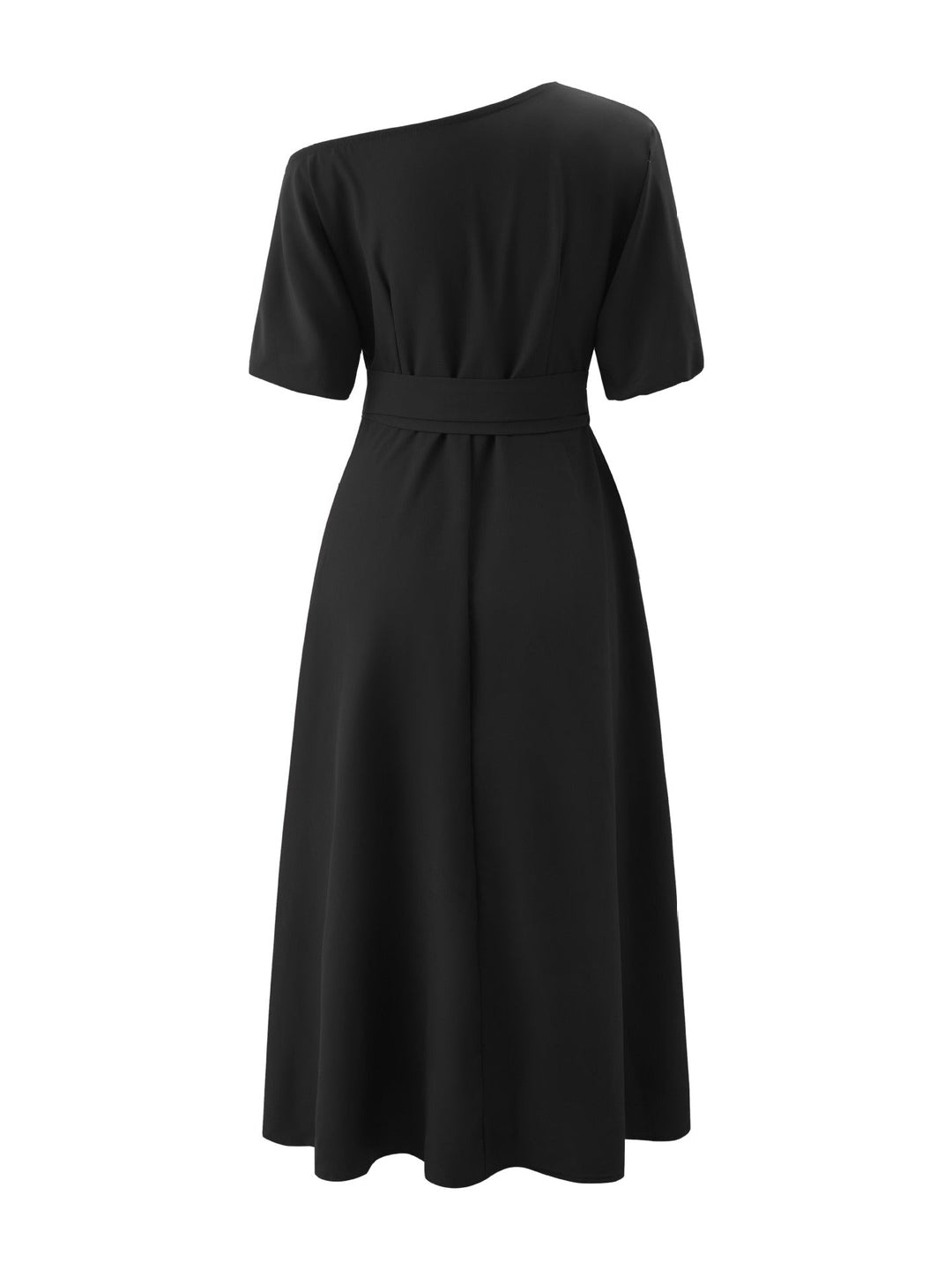 Stilla | Off Shoulder Korte Ærmer Talje Binde Maxi Kjole
