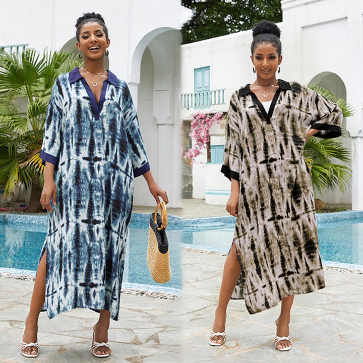 Dame Kaftan i moderne batikdesign Stilla