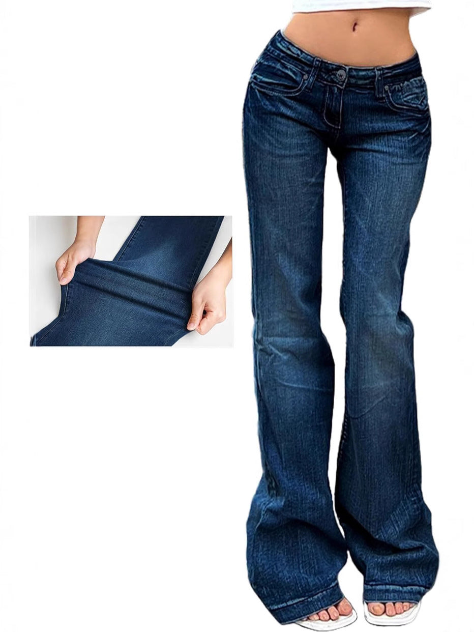 Dame Flared Jeans med bred ben og moderne design Stilla