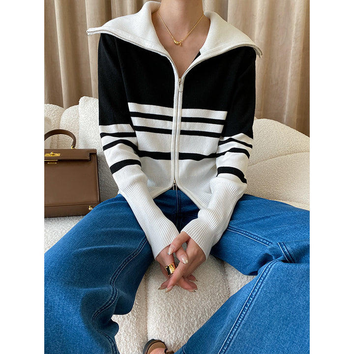 Kvindernes stilfulde zip-up cardigan Stilla