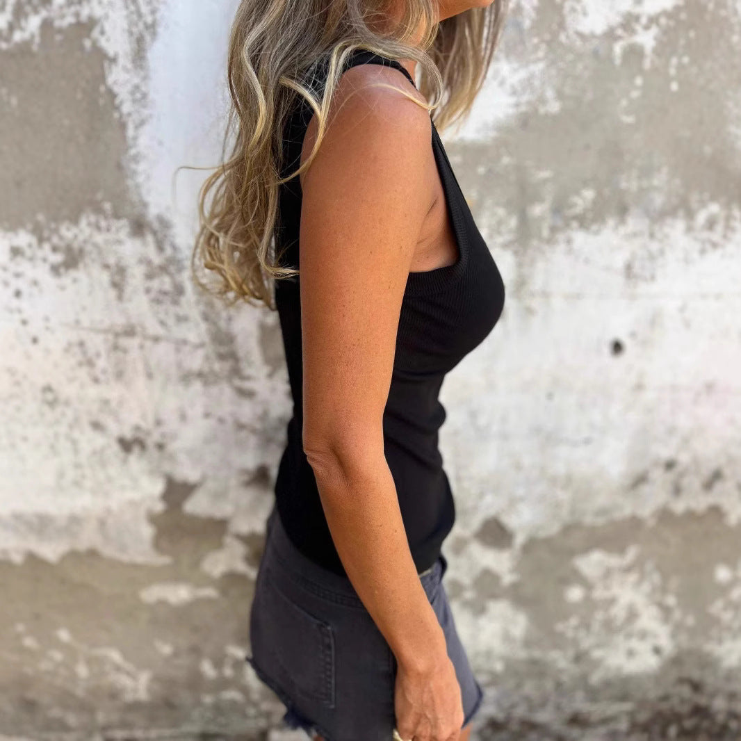 Dame Ribb Tanktop Stilla