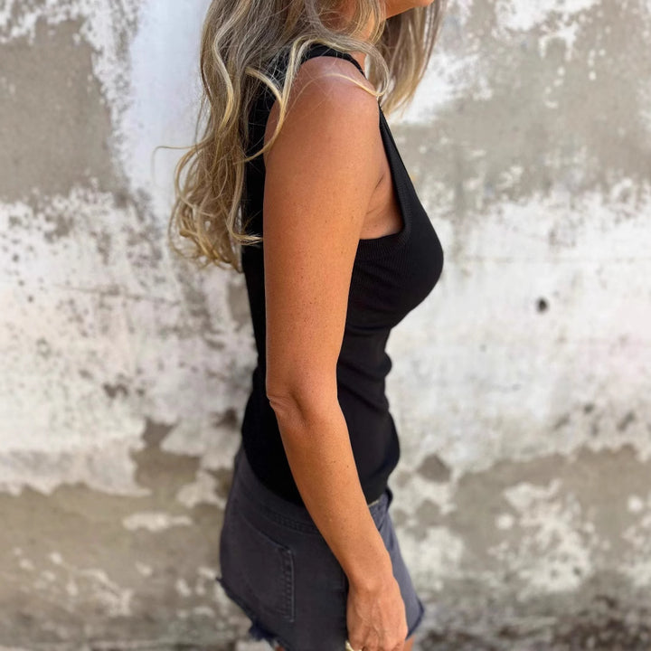 Dame Ribb Tanktop Stilla