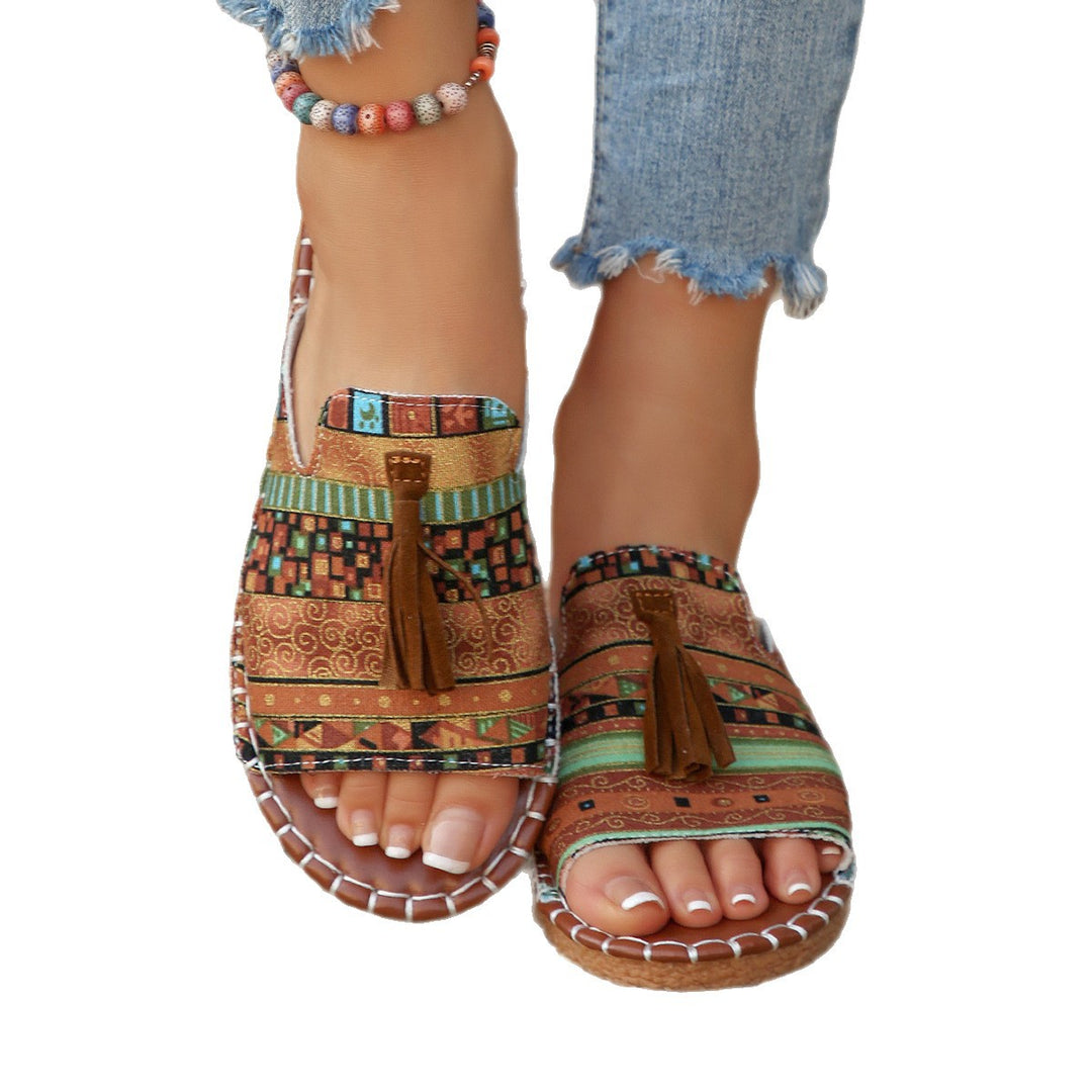 Dame stilfulde Boho Glid Sandaler Stilla