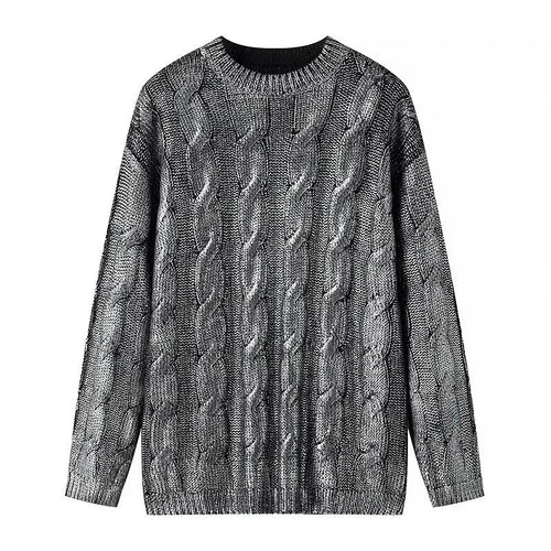 Kvinders sweater med tekstureret kabelmønster og rund hals Stilla