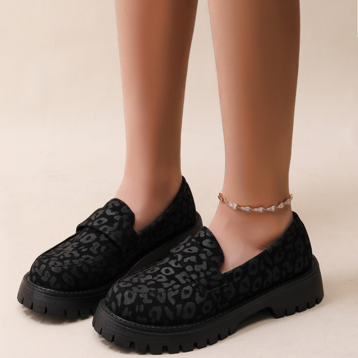 Dame Chunky Sneaker-Pantoletten med raffineret ruskinds-look og skridsikker profilsål Stilla