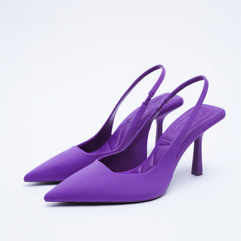 Dame Elegante Slingback-pumper med spidse linjer og komfortable såler Stilla