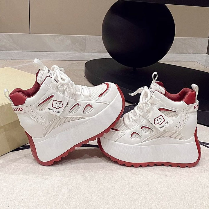 Dame Plateau Sneakers med åndbart overmateriale og skridsikker sål Stilla