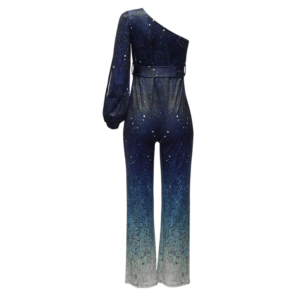 Dame En-skulder Glimmer Jumpsuit Stilla