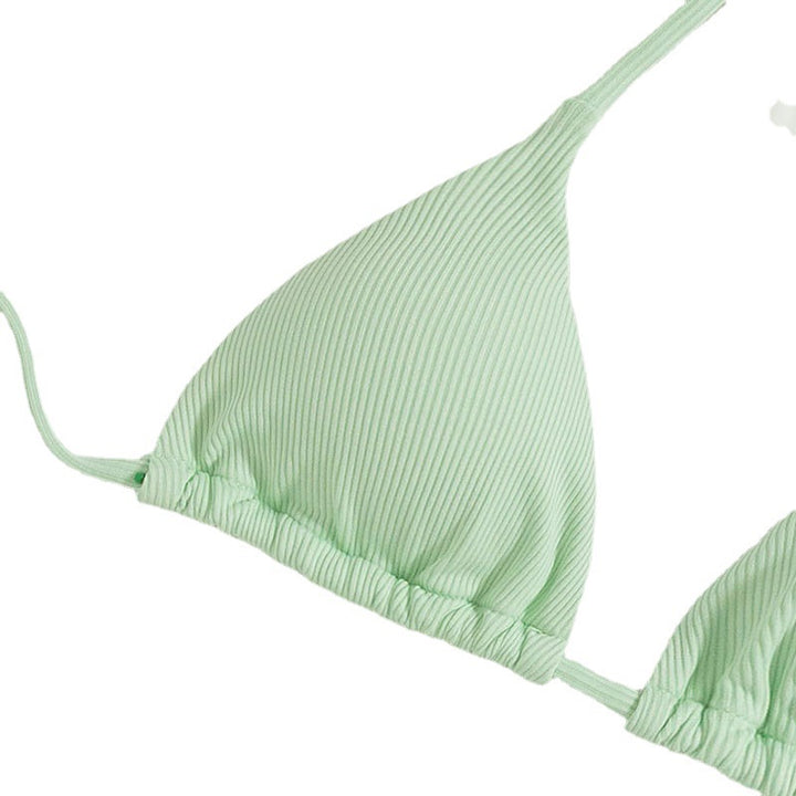 Dame Triangel-Bikini med fine ruffle-detaljer Skovae