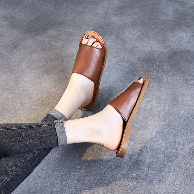 Femme Open-Toe Slide-sandaler med komfort-fodbed-design Stilla