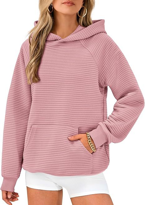 Dame hoodie med struktureret design og komfortabel pasform Stilla