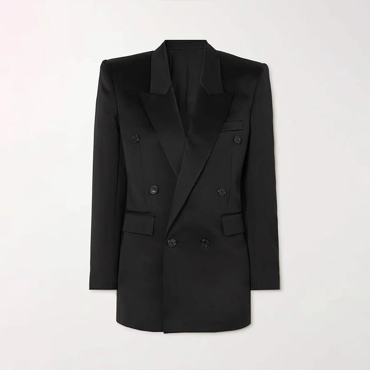 Kvinders stilfulde oversized blazer med dobbelt knap række Stilla