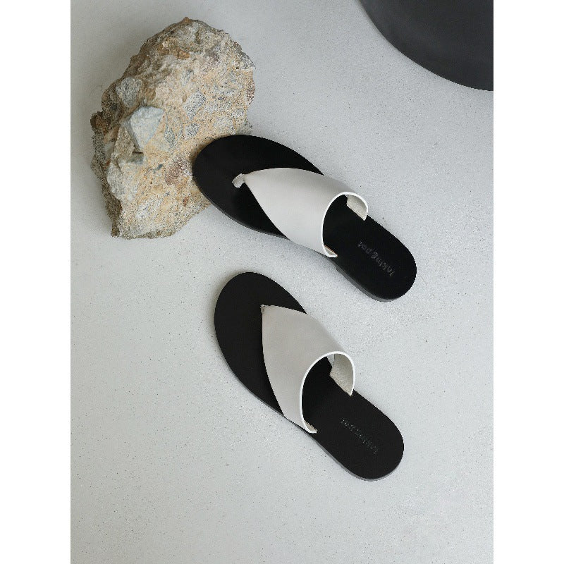 Dame Minimalistiske Åbne Tå Slide Sandaler Stilla