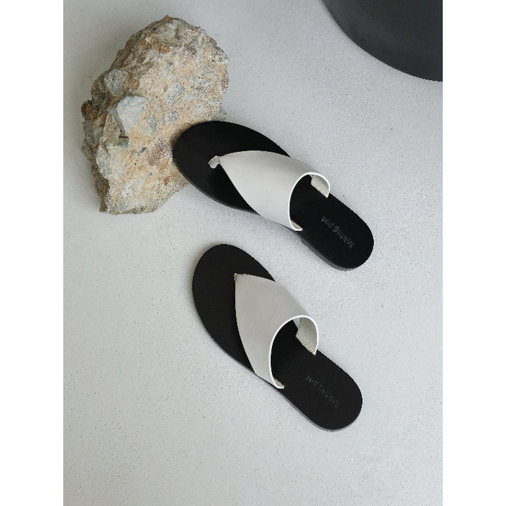Dame Minimalistiske Åbne Tå Slide Sandaler Stilla