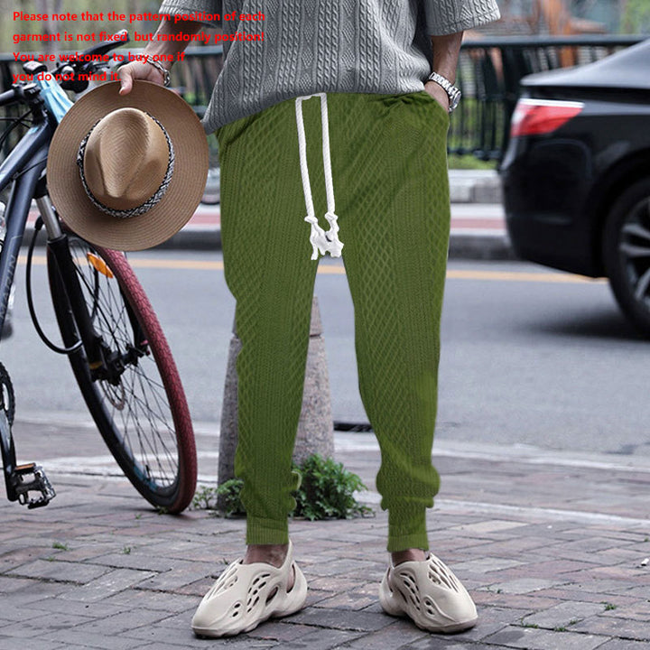 Herrer Sportiv Loungebukser med elastisk talje og moderne strukturdesign Stilla