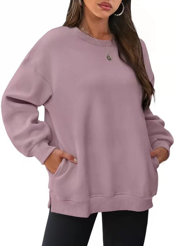 Dame Oversize Sweatshirt med høj krave Stilla