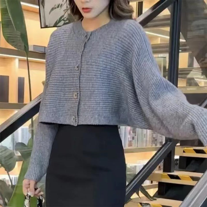 Femme Strikket Kort Cardigan Stilla