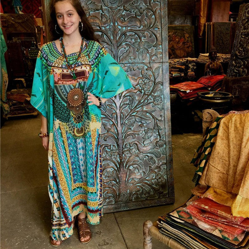 Dame Kaftan Kjole Stilla