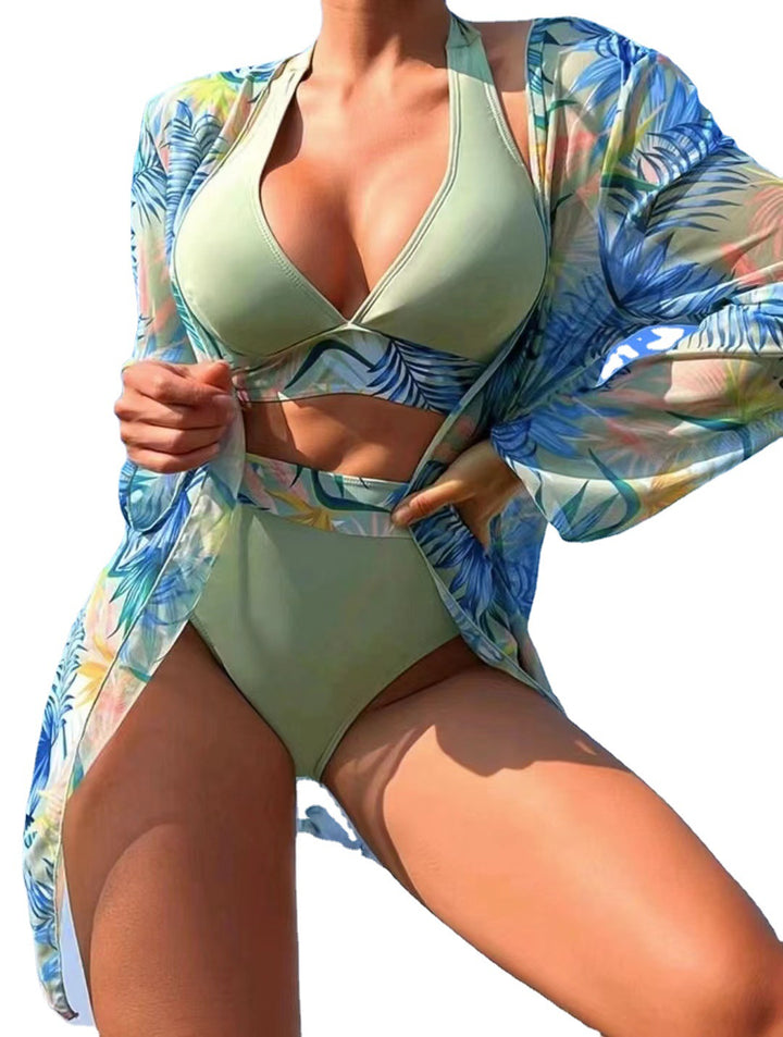 Dame bikini-sæt med blomstercover og moderne snit Stilla