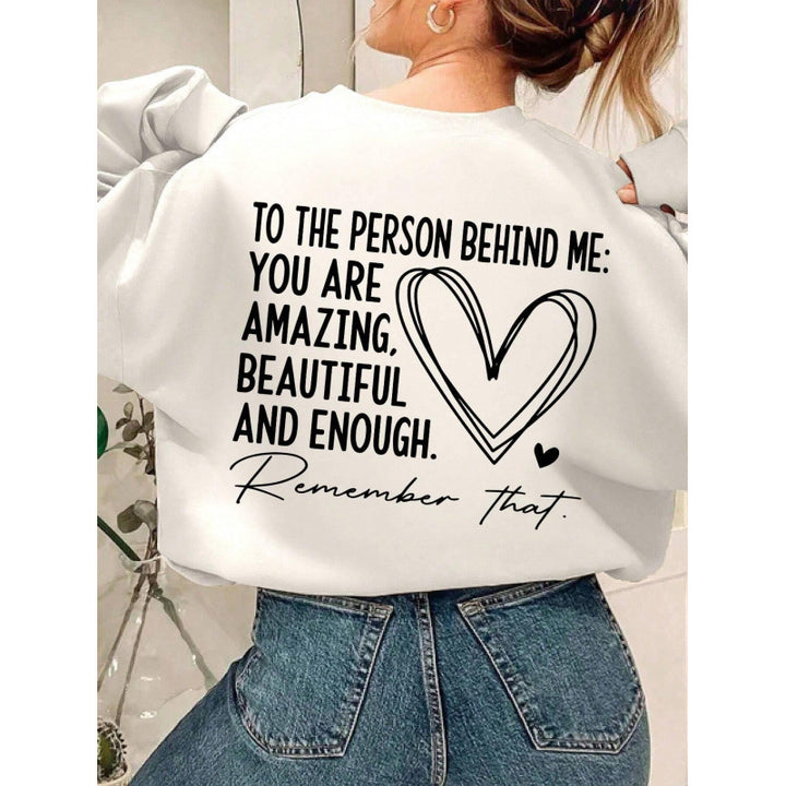 Kvinders sweatshirt med inspirerende design og afslappet pasform Stilla